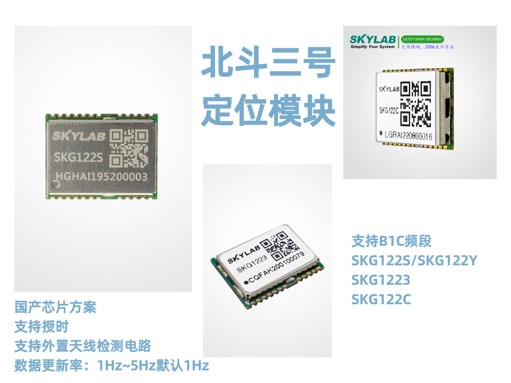 支持B1C频段的北斗三号定位模块介绍_GPS模块厂家SKYLAB